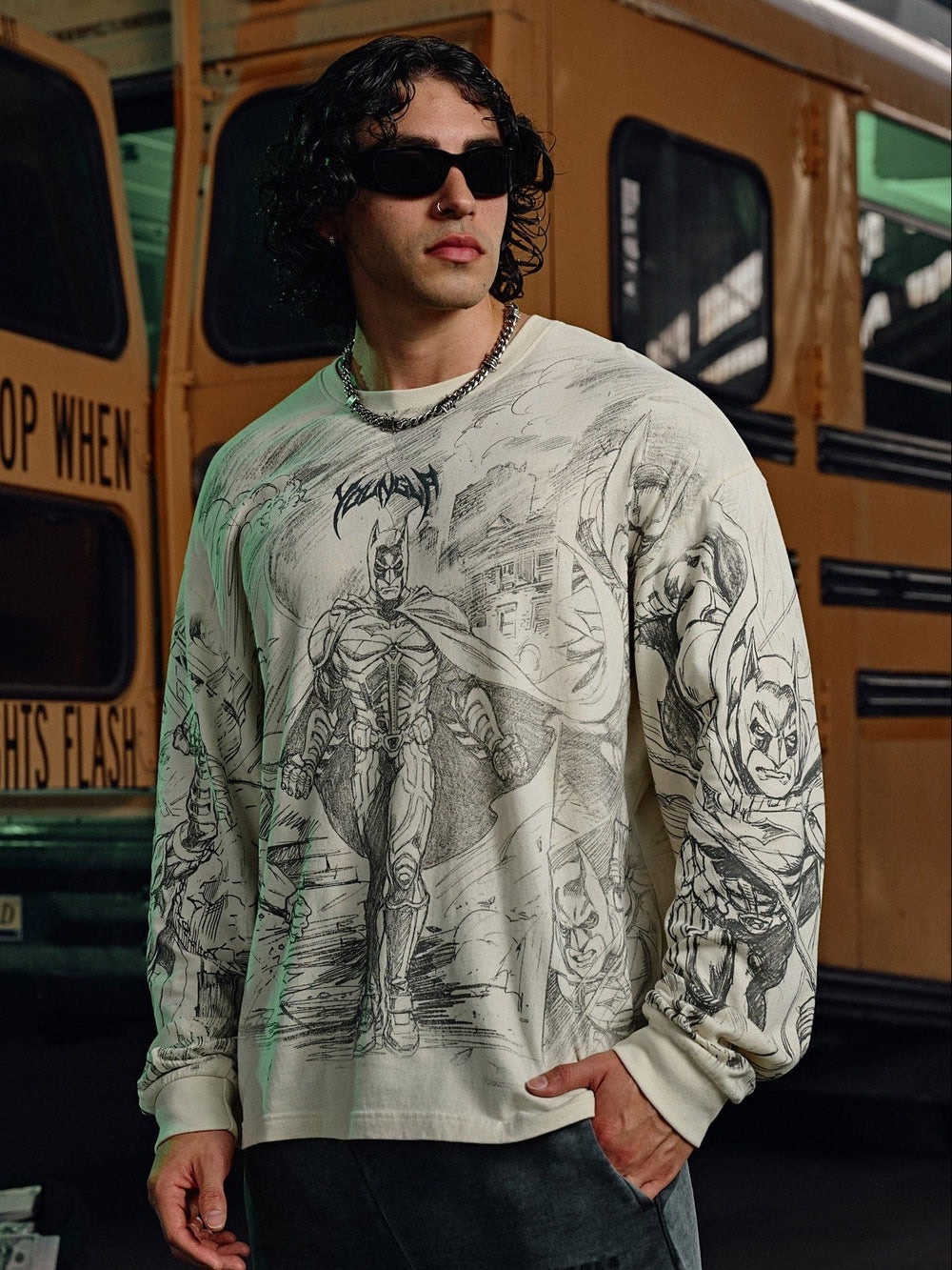 YOUNGLA 8002 Batman Comic Longsleeve